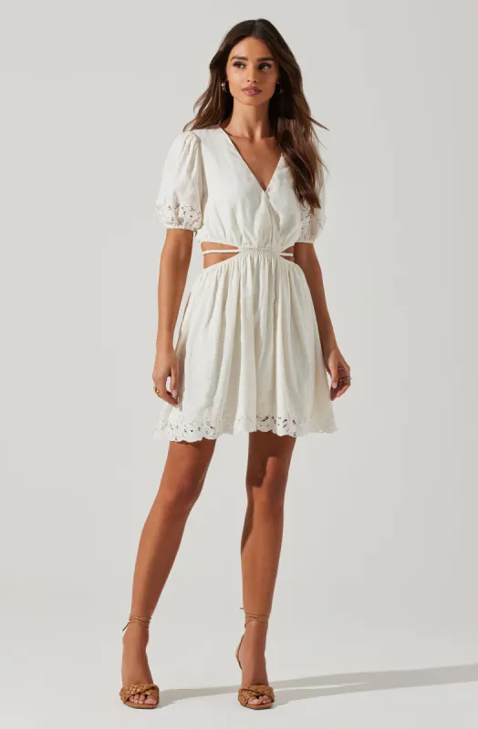Haylen Cutout Mini Dress sold by Astr