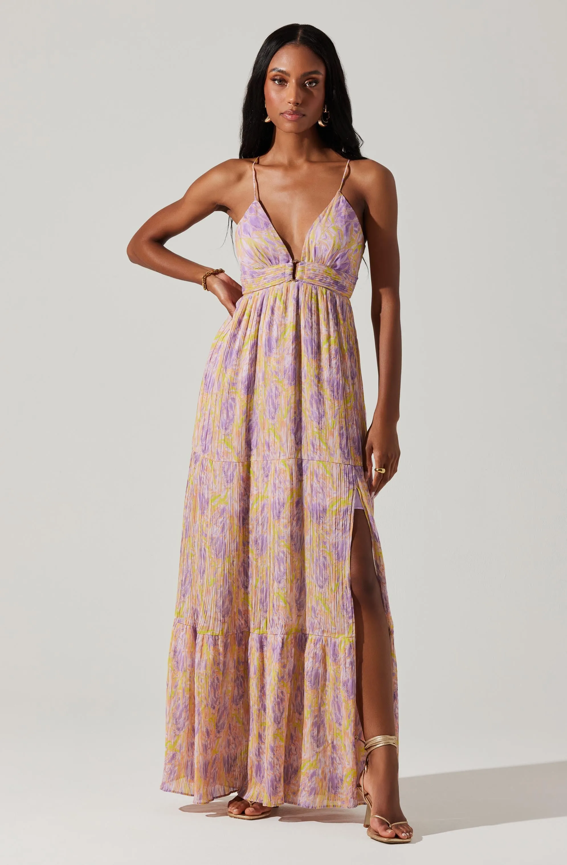 Minari Floral Maxi Dress sold by Astr product image thumbnail 3