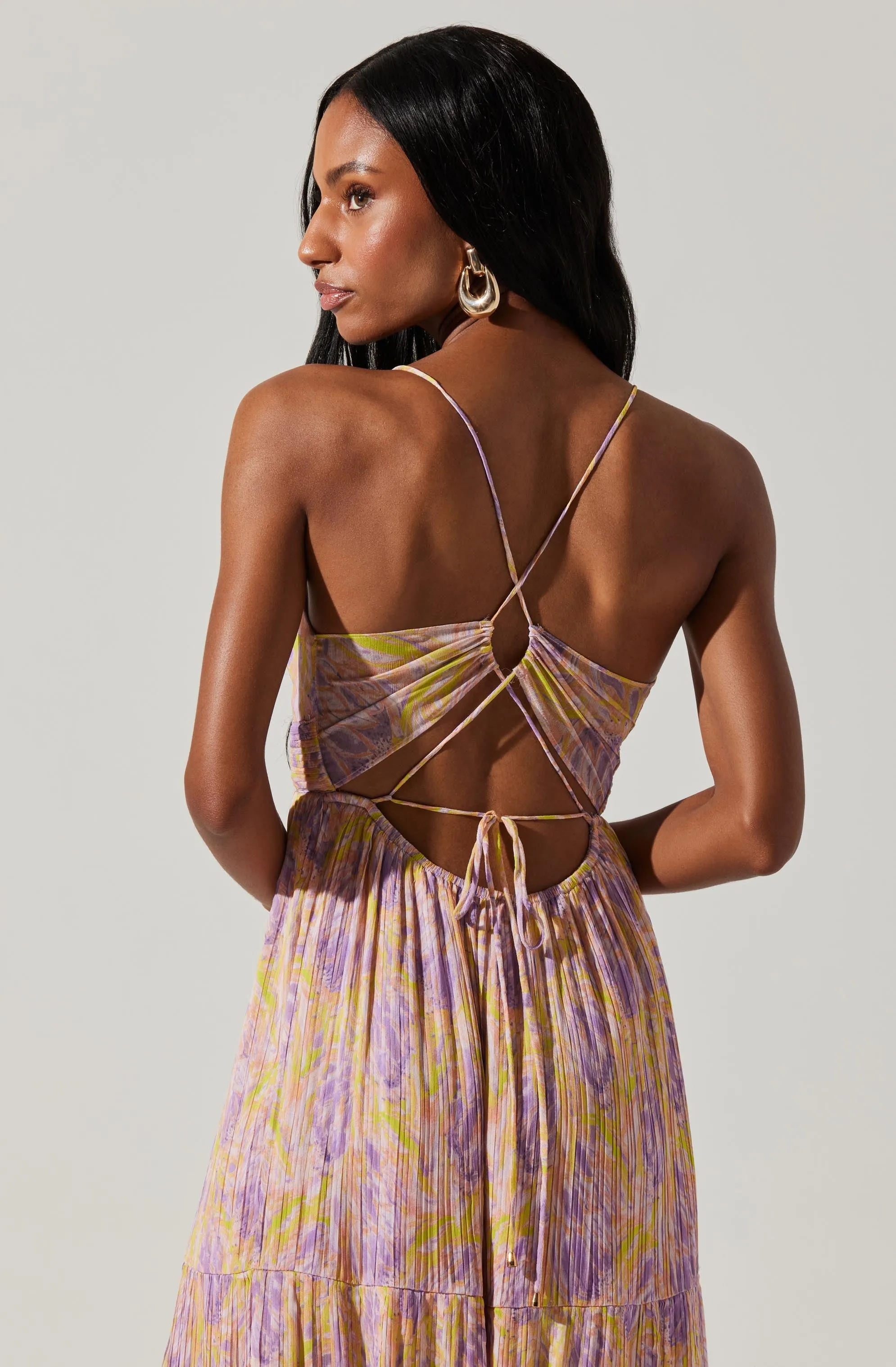 Minari Floral Maxi Dress sold by Astr product image thumbnail 5