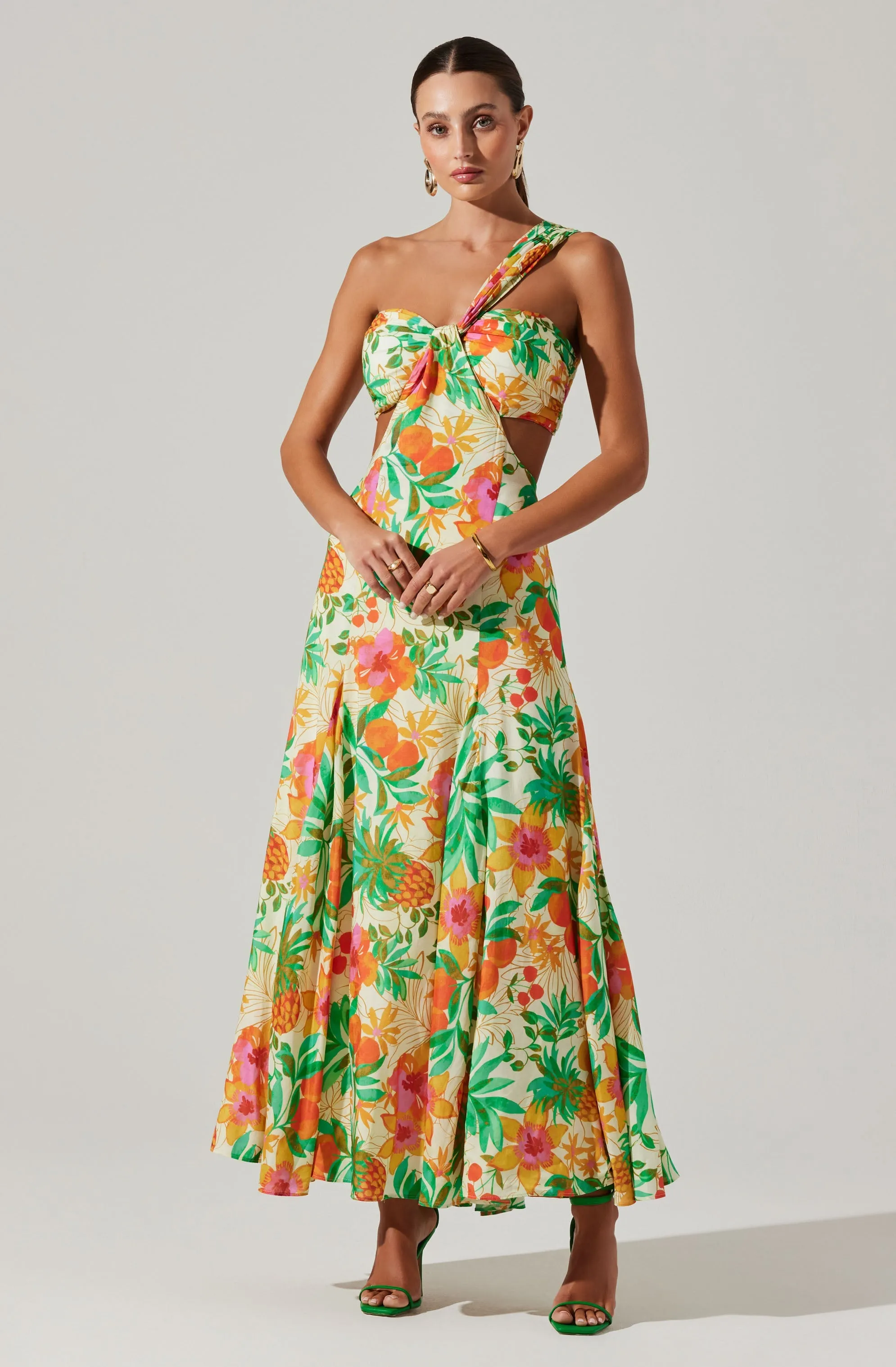 Mezcal One Shoulder Maxi Dess sold by Astr product image thumbnail 3