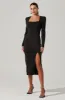 Square Neck Cutout Midi Dress sold by Astr
