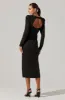 Square Neck Cutout Midi Dress sold by Astr