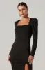 Square Neck Cutout Midi Dress sold by Astr