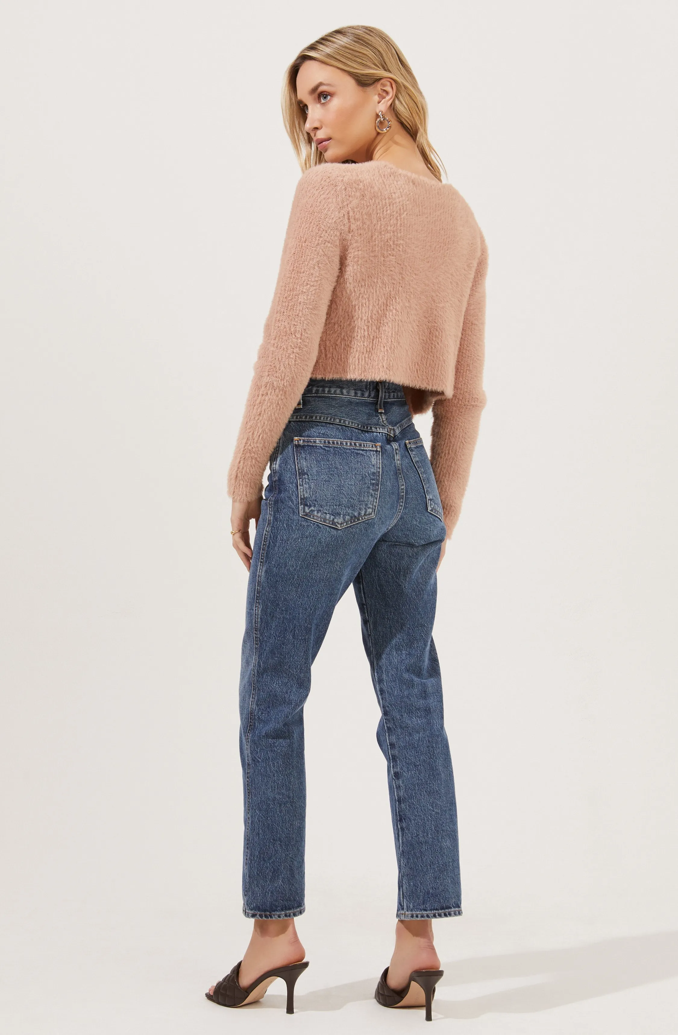 Lorain Fuzzy Knit Cardigan sold by Astr product image thumbnail 4