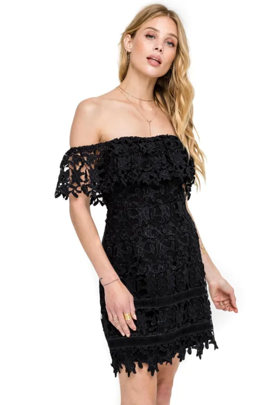 Lace Off Shoulder Dress sold by Astr