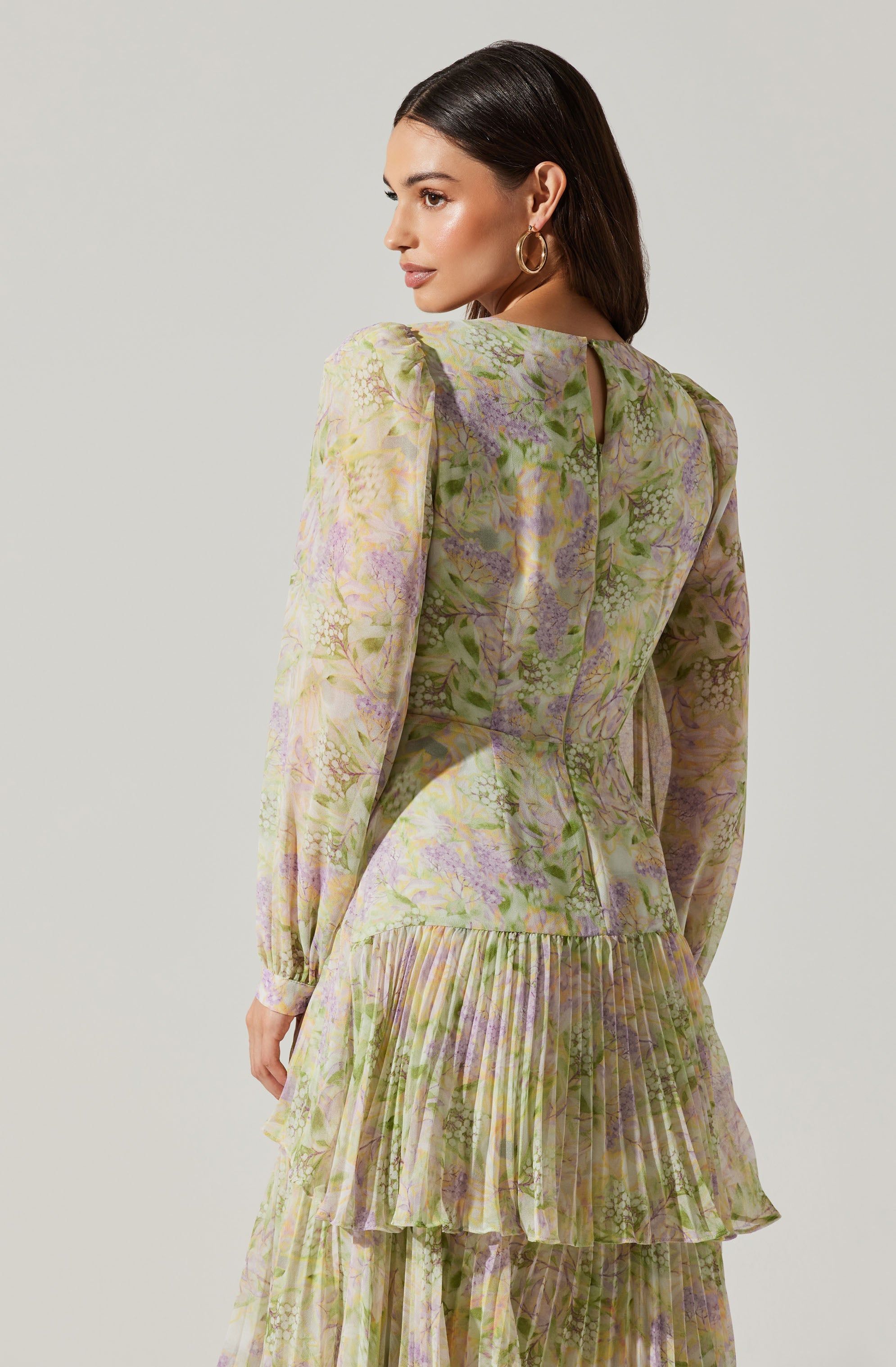 Innessa Long Sleeve Tiered Maxi Dress sold by Astr product image thumbnail 5