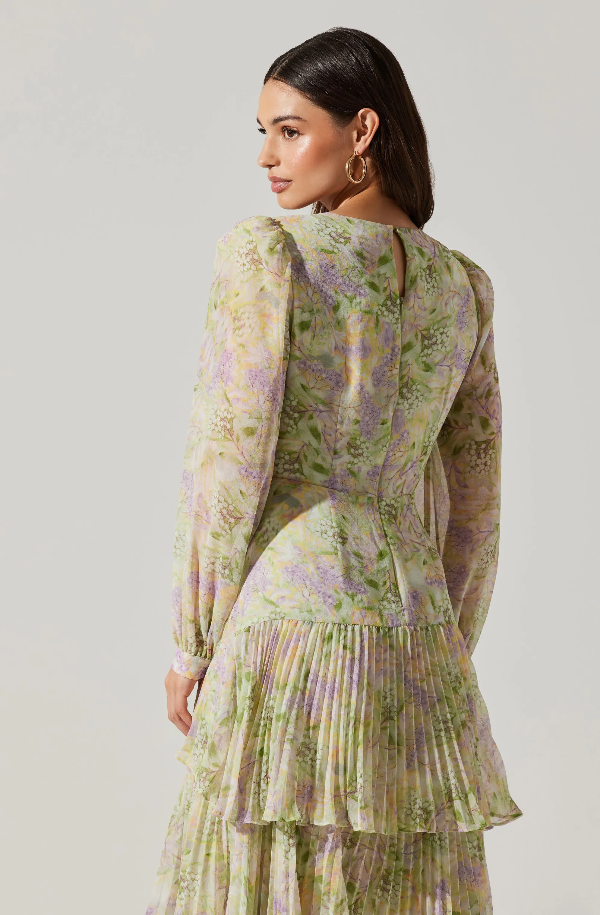 Innessa Long Sleeve Tiered Maxi Dress sold by Astr product image thumbnail 5