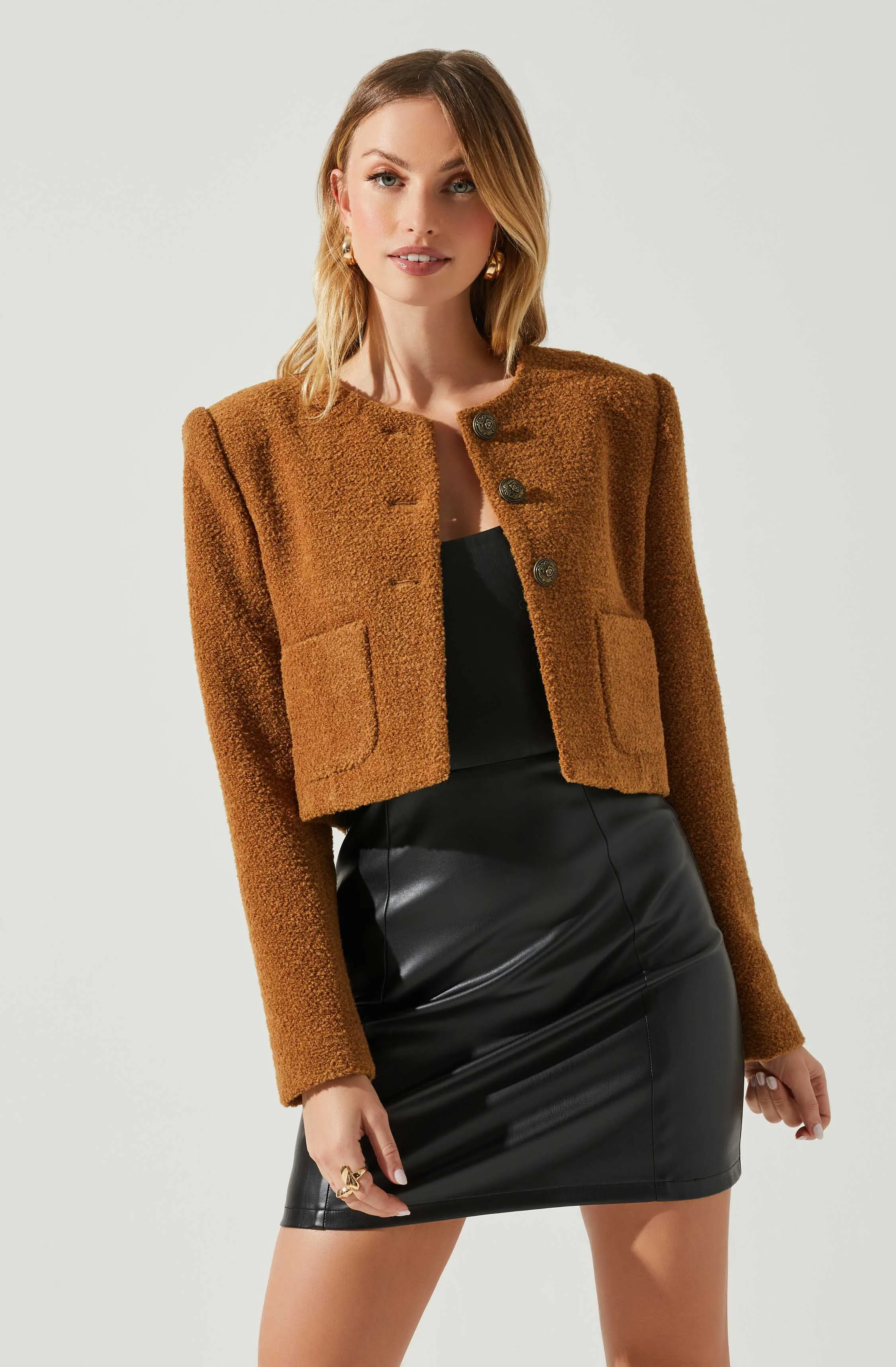 Lyssa Cropped Jacket sold by Astr product image thumbnail 3