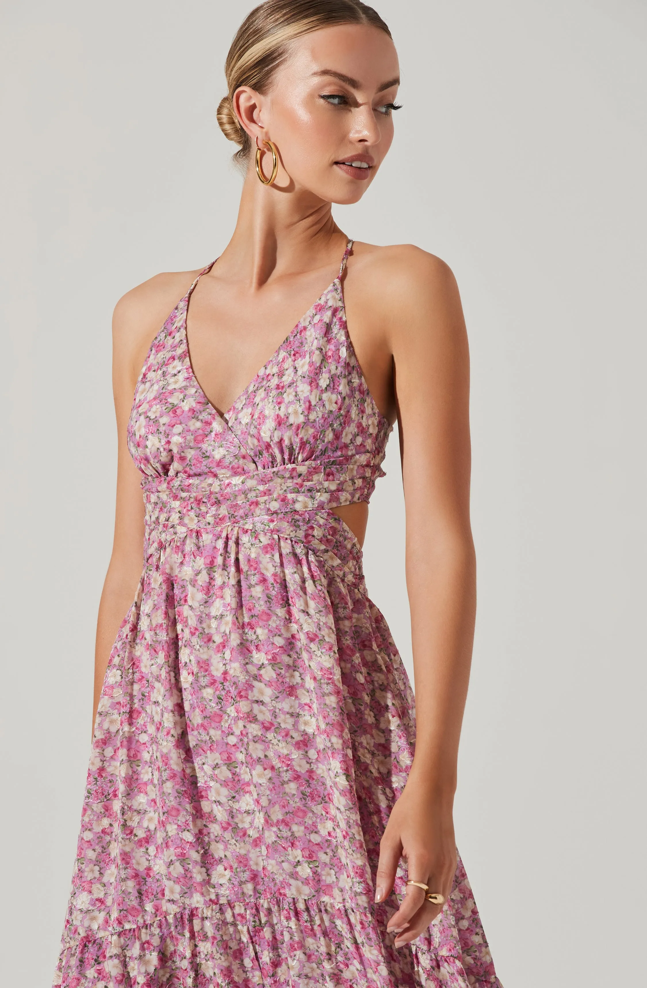 Frolic Floral Cutout Maxi Dress sold by Astr product image thumbnail 3