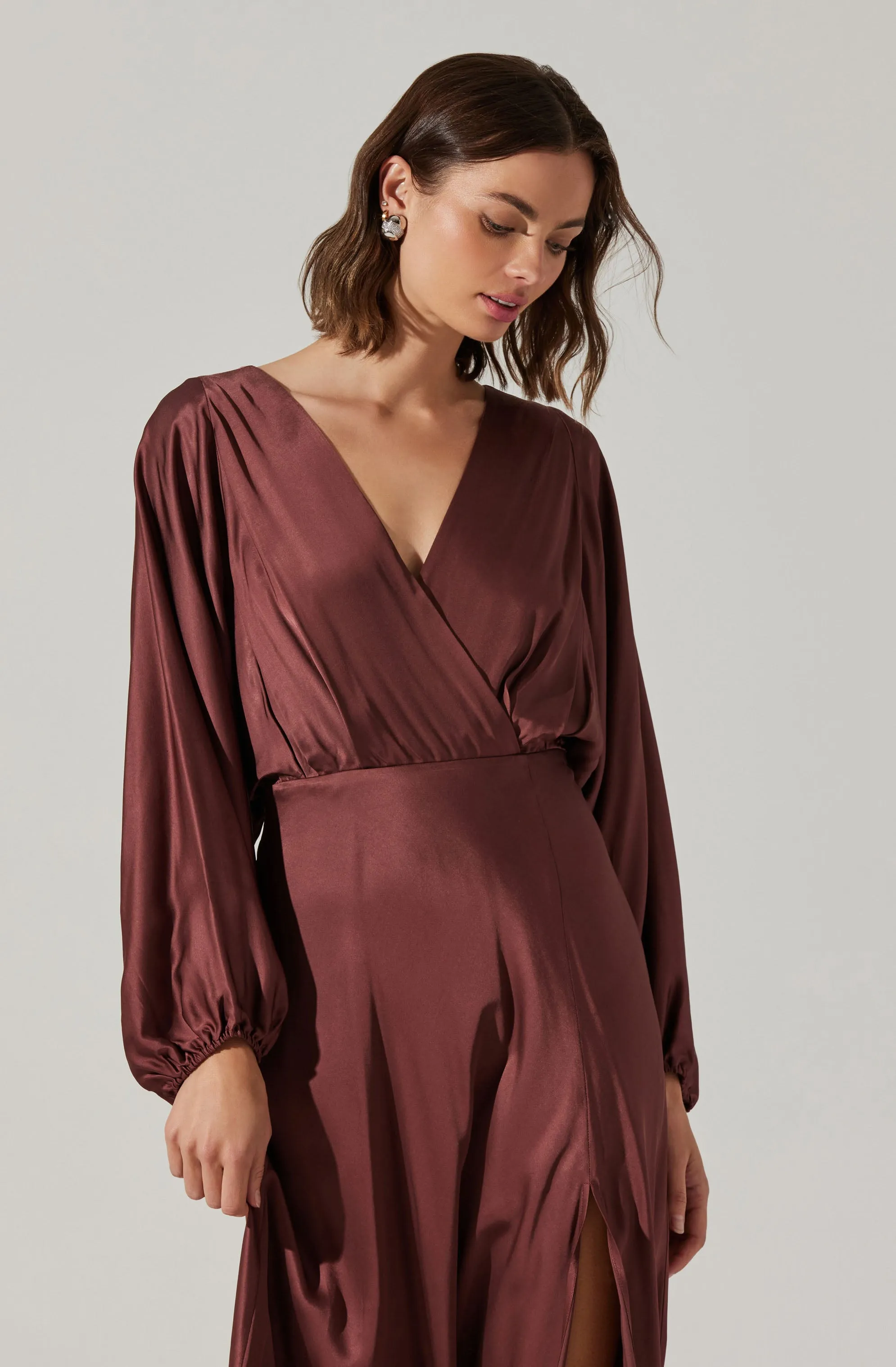 Kimiko V-Neck Midi Dress sold by Astr product image thumbnail 2