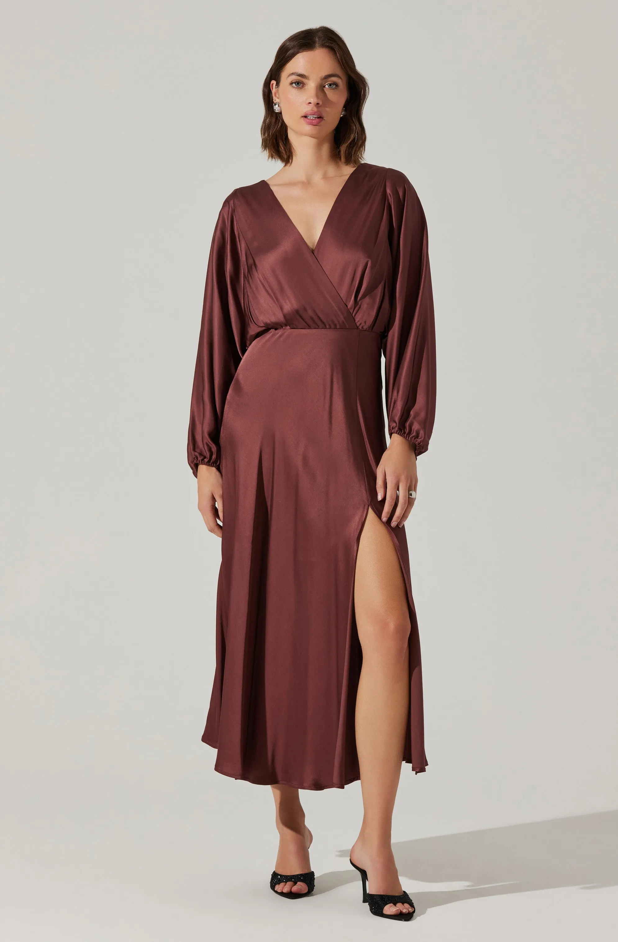 Kimiko V-Neck Midi Dress sold by Astr product image thumbnail 3
