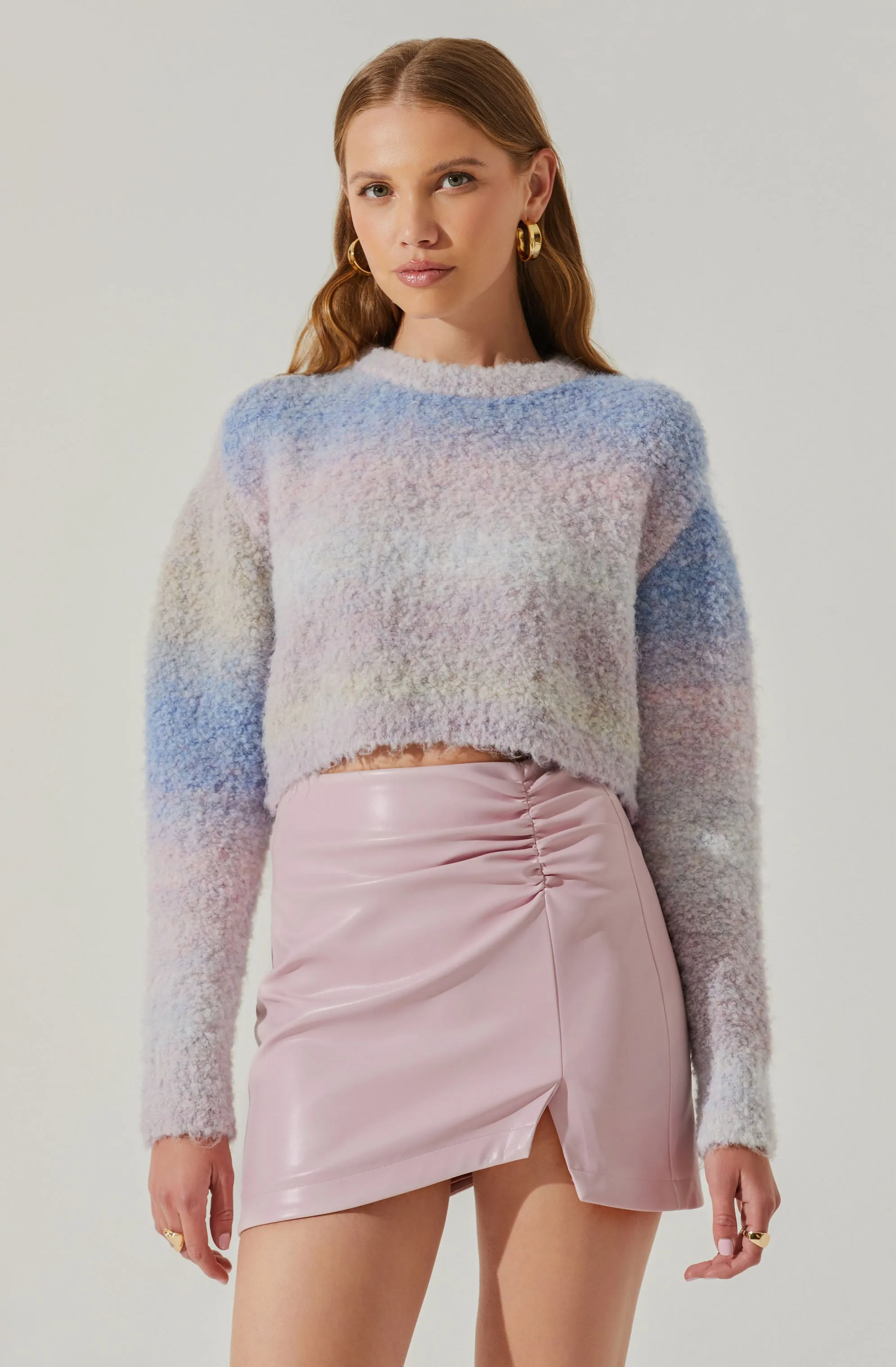 Isoline Faux Leather Mini Skirt sold by Astr product image thumbnail 3