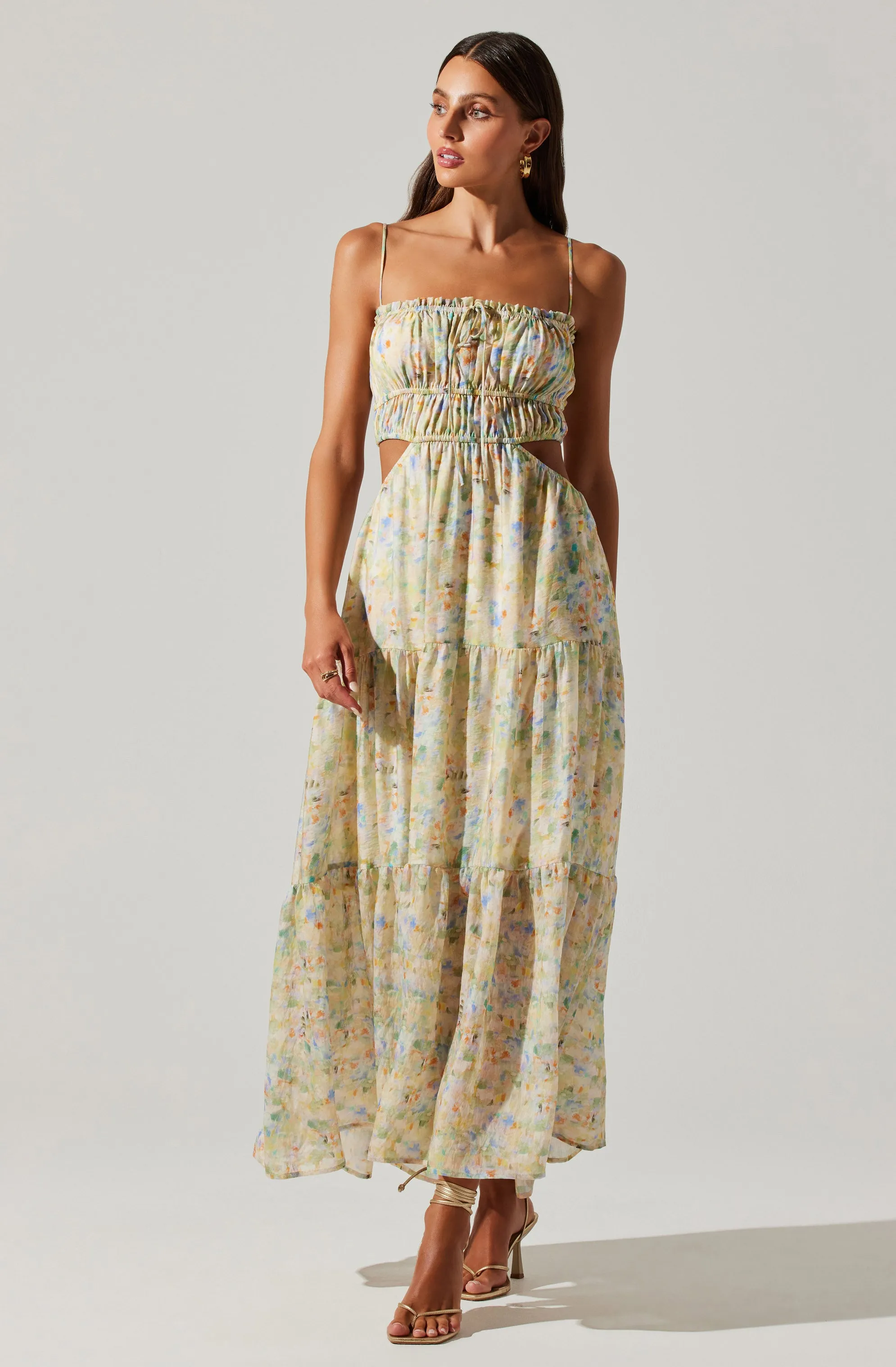 Odina Floral Maxi Dress sold by Astr