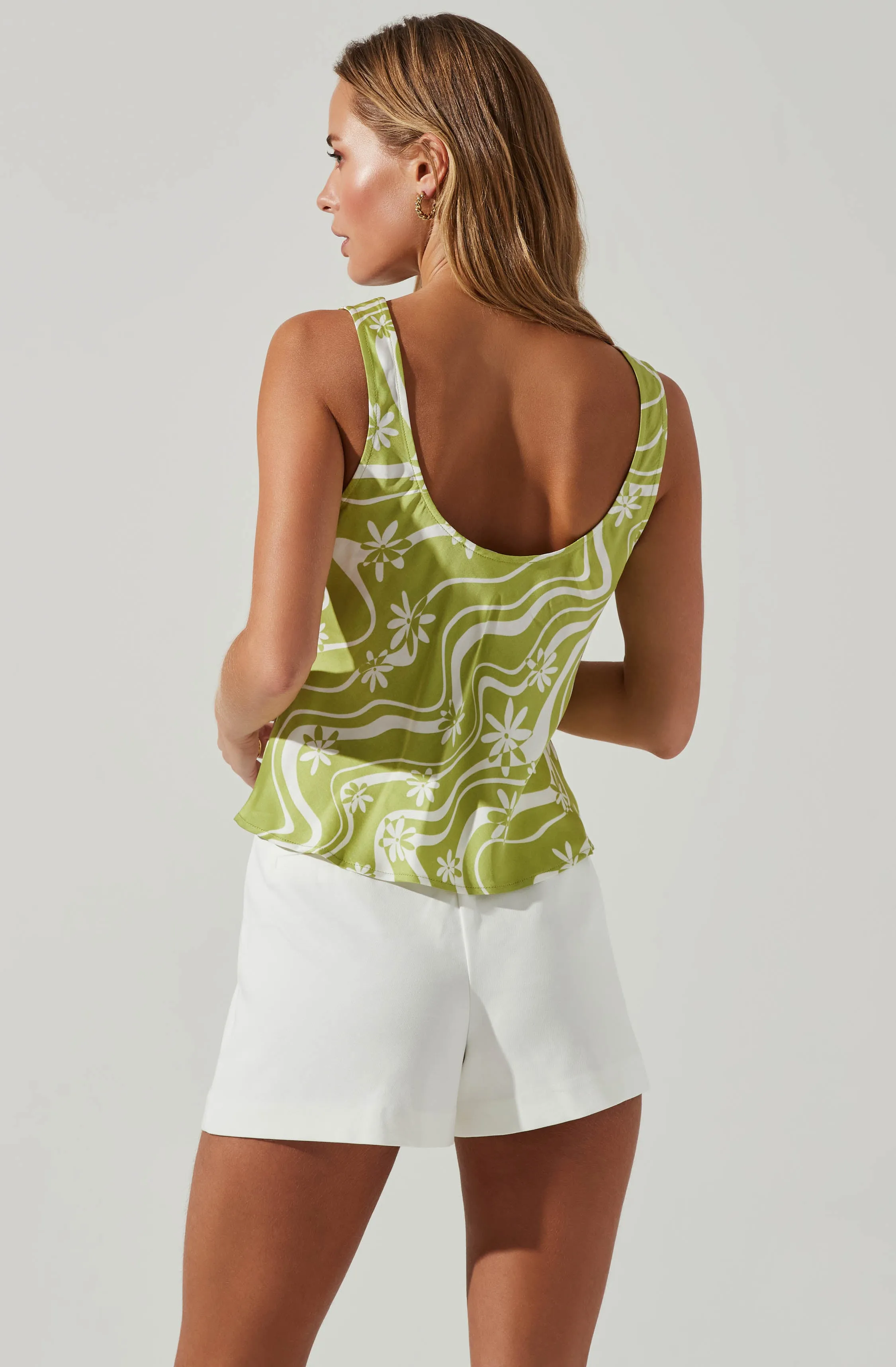 Julie Retro Floral Cinched Front Top sold by Astr product image thumbnail 5