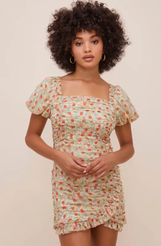 Julianna Floral Mini Dress sold by Astr