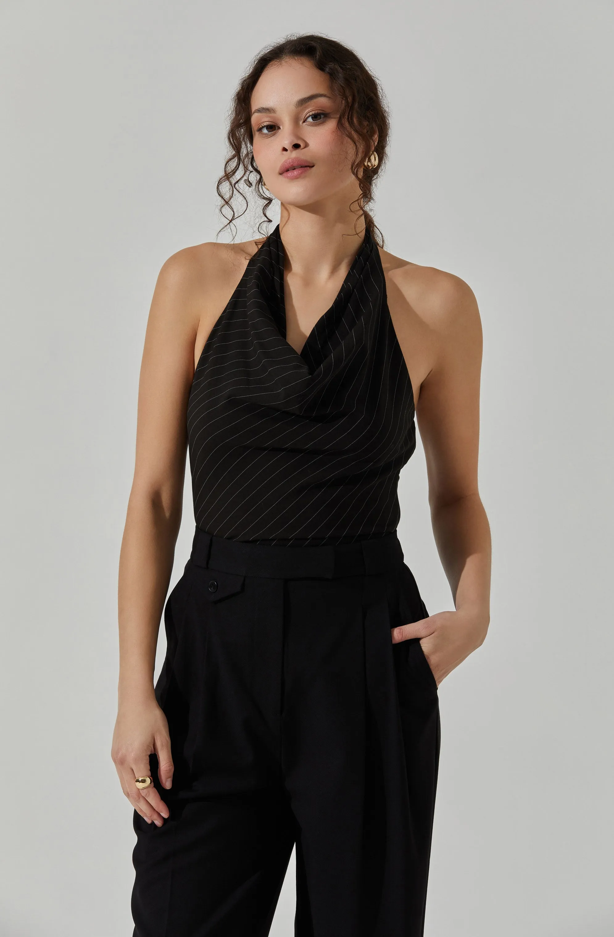 Elsha Cowl Neck Halter Top sold by Astr product image thumbnail 3