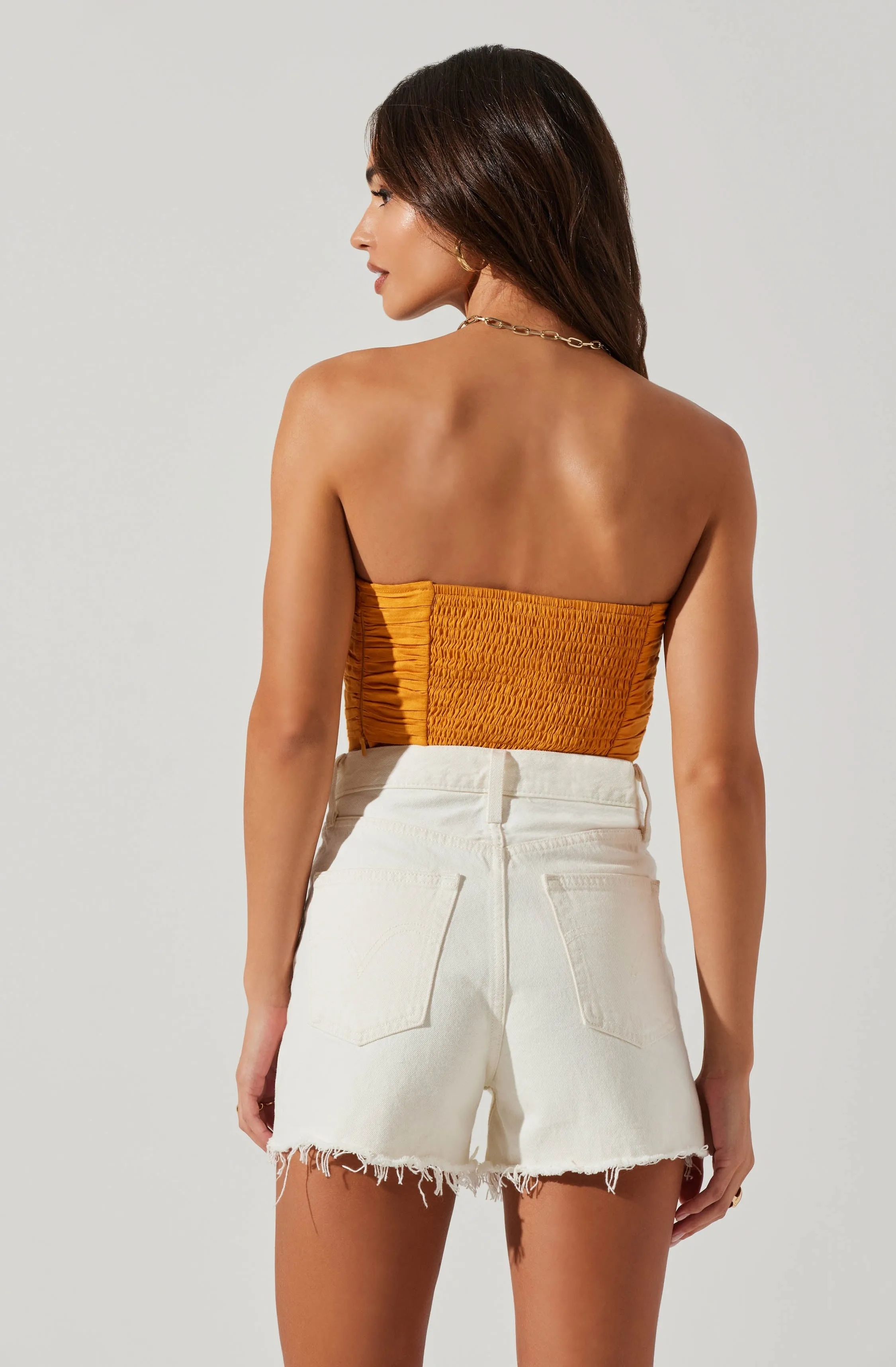 Jessamine Ruched Tube Top sold by Astr product image thumbnail 5