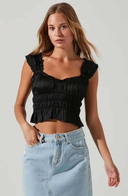 Rosita Smocked Top sold by Astr