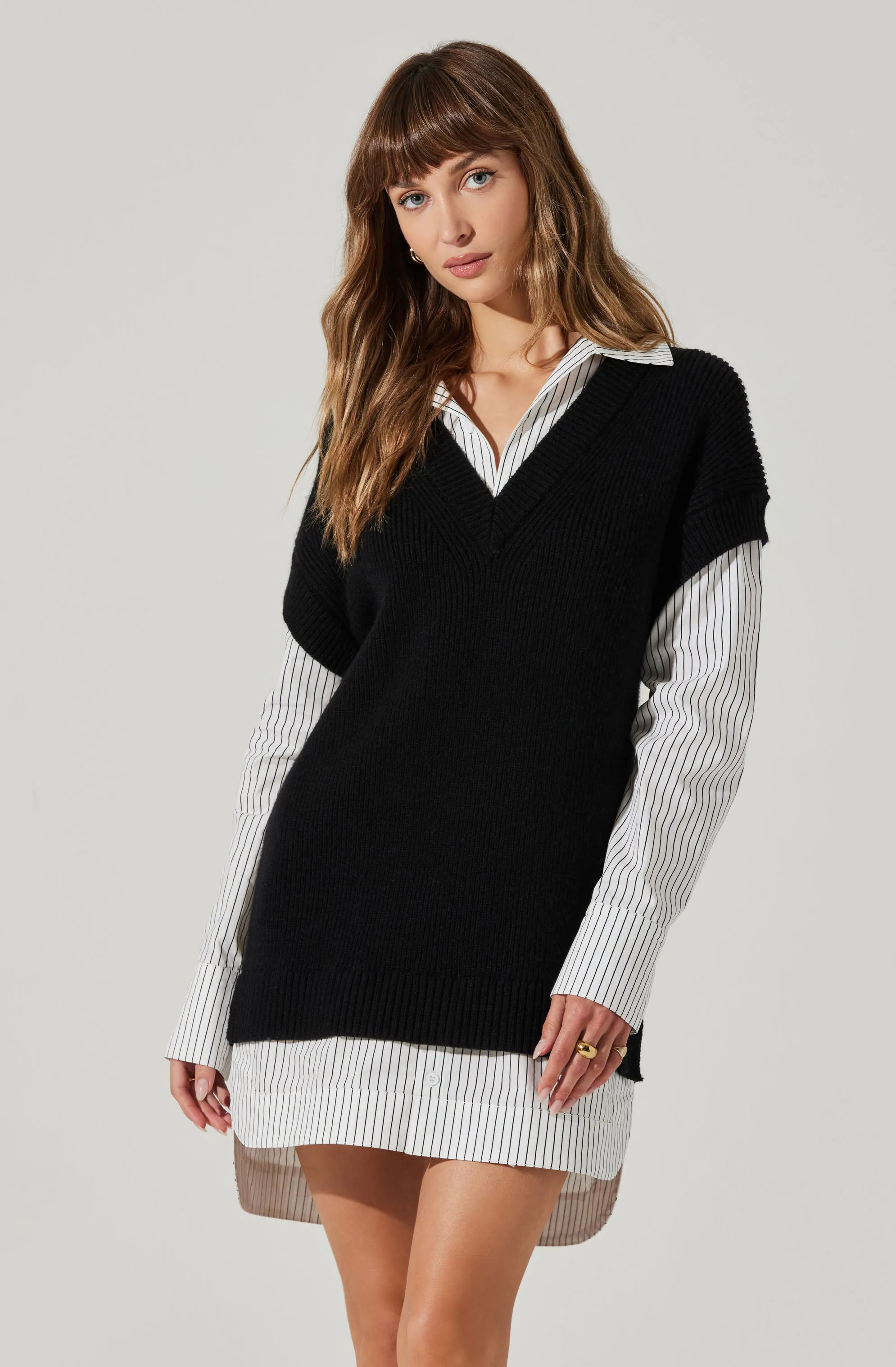 Ishilly Layered Sweater Dress sold by Astr product image thumbnail 2