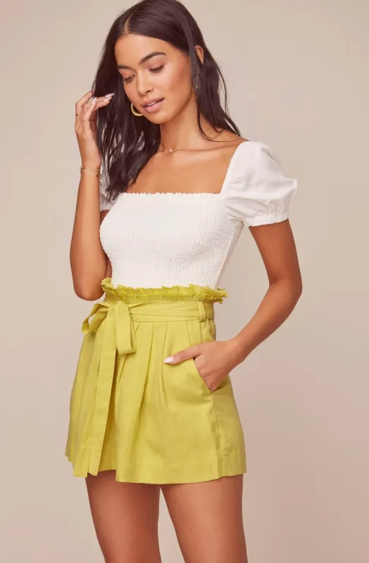 Pacific Pleated Shorts sold by Astr