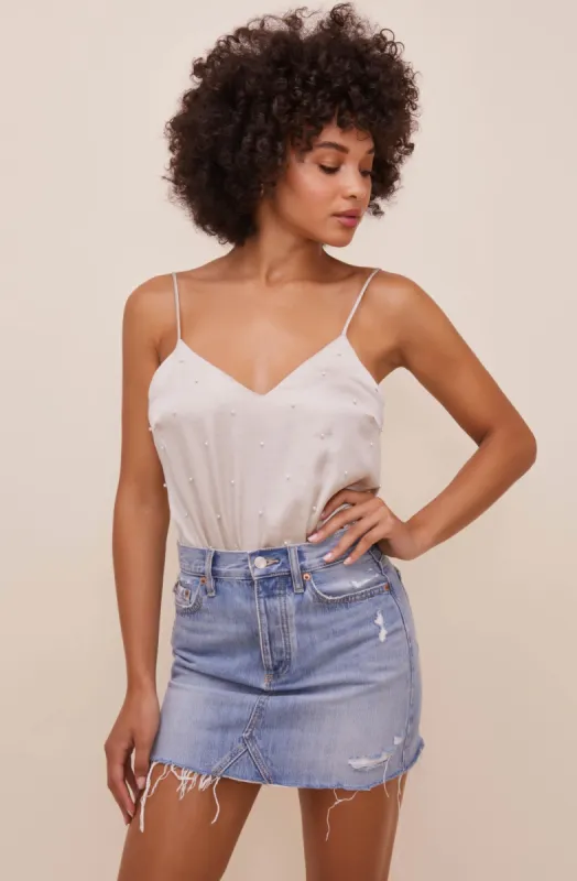 Tiffany Pearl Embellished Bodysuit sold by Astr