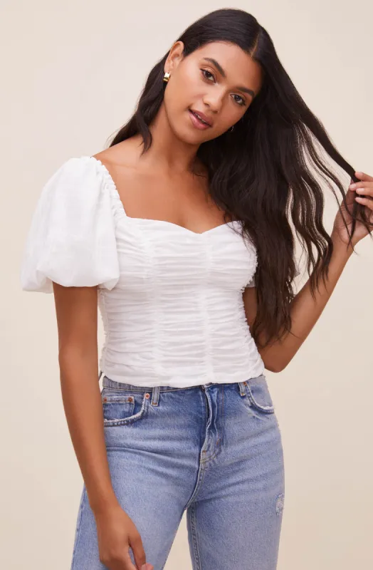 Tenley Puff Sleeve Top sold by Astr