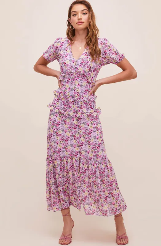 Priscilla Floral Midi Dress sold by Astr