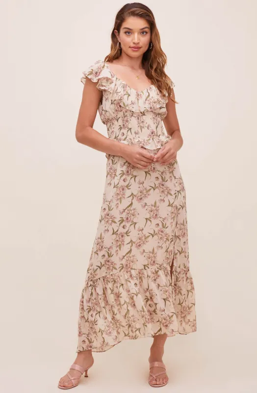 Luna Floral Maxi Dress sold by Astr