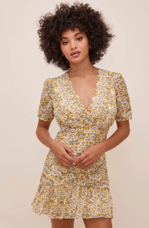 Lucky Me Floral Mini Dress sold by Astr