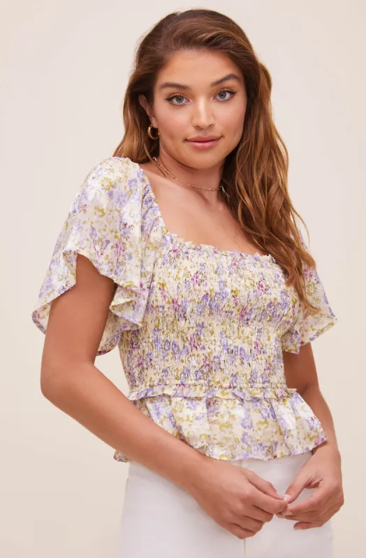January Floral Top sold by Astr