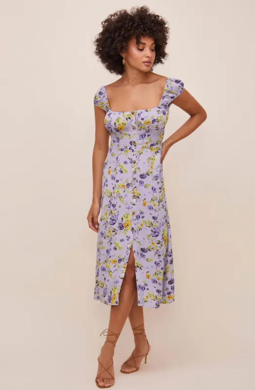 Bonjour Floral Midi Dress sold by Astr