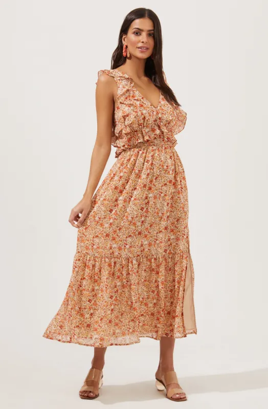 Open Tie Back Ruffle Dress sold by Astr