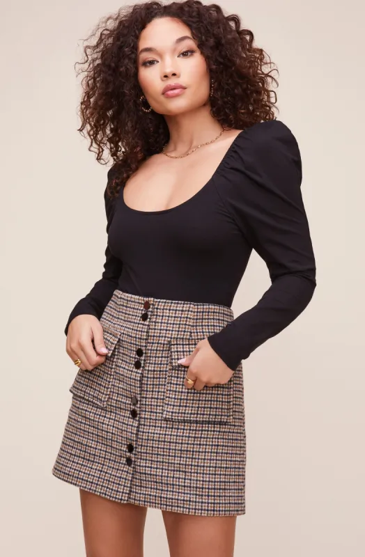 Kira Plaid Skirt sold by Astr