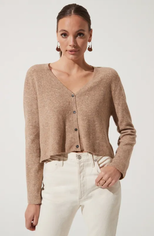 Long Sleeve Button Front Cardigan sold by Astr