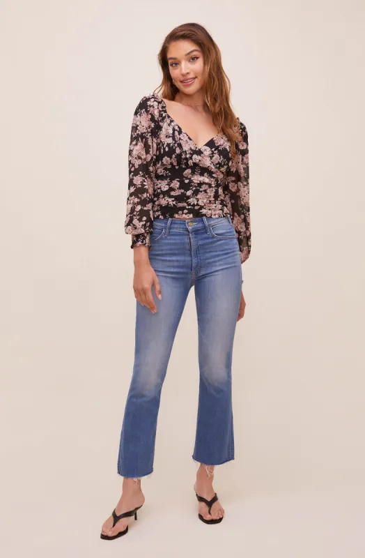 Ellis Floral Top sold by Astr