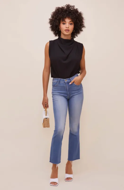 Remi Mock Neck Sleeveless Bodysuit sold by Astr