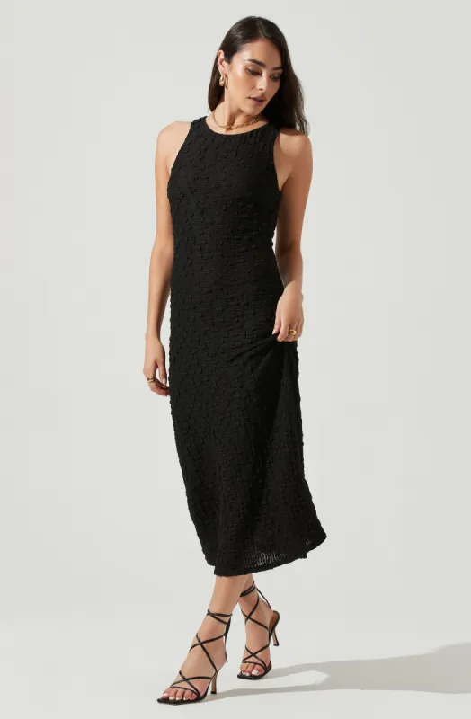 Millbrae Backless Crinkle Midi Dress sold by Astr