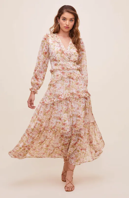 Fleur Tiered Floral Maxi Dress sold by Astr