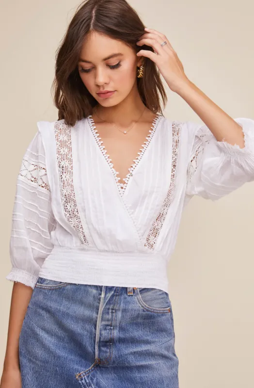 Wanderer Wrap Top sold by Astr