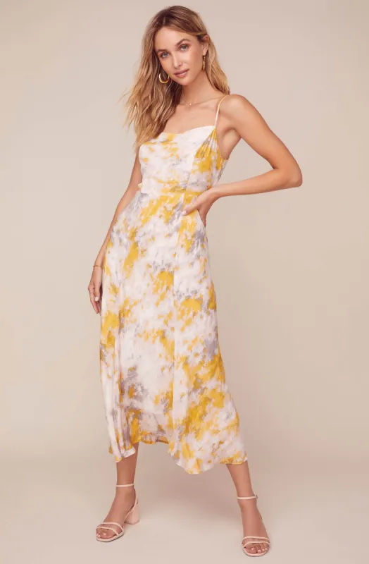 Journey Tie Dye Midi Dress sold by Astr
