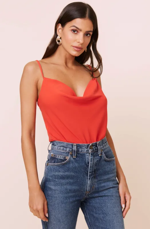 Cowl Drape Neck Bodysuit sold by Astr