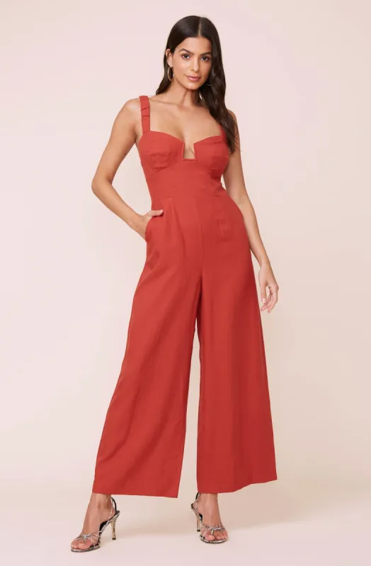 Versailles Sleeveless Jumpsuit sold by Astr