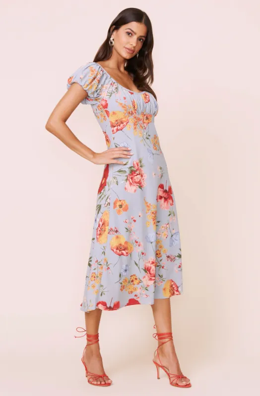 Donna Floral Midi Dress sold by Astr