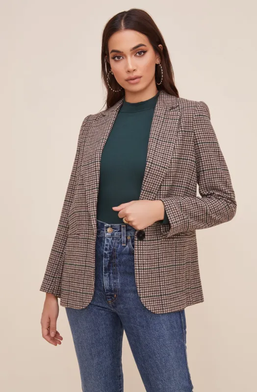 Plaid Blazer sold by Astr
