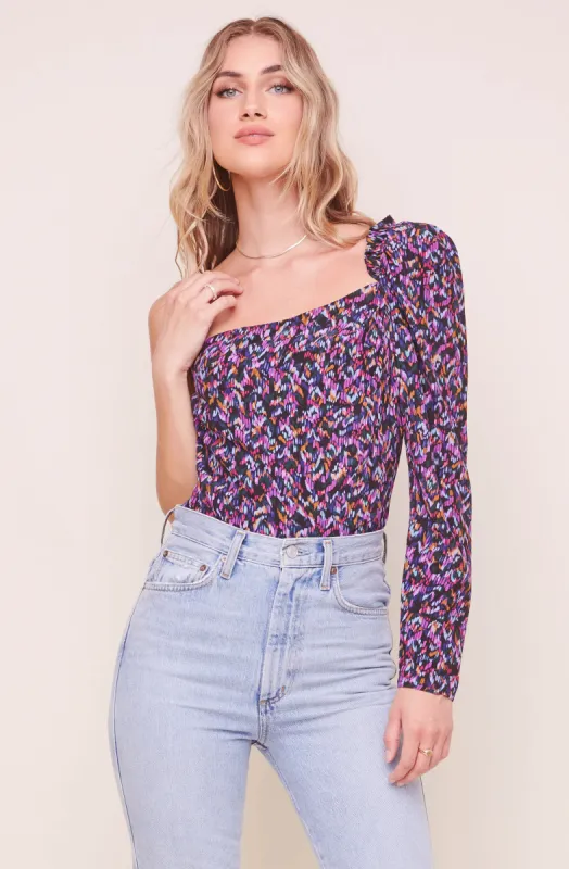 Isolde One Shoulder Bodysuit sold by Astr