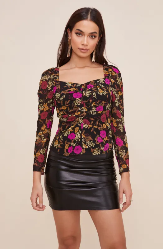 Sweetheart Back Tie Top sold by Astr