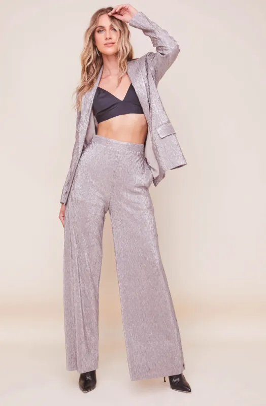 Aileen Wide Leg Plisse Pant sold by Astr
