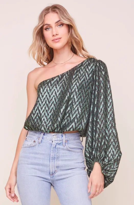 Serenade One Shoulder Top sold by Astr