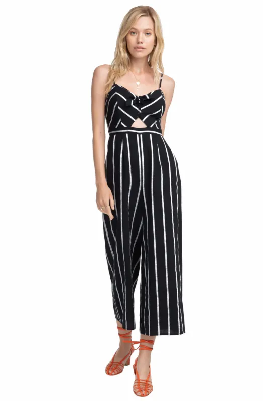 Dylan Striped Cutout Jumpsuit sold by Astr