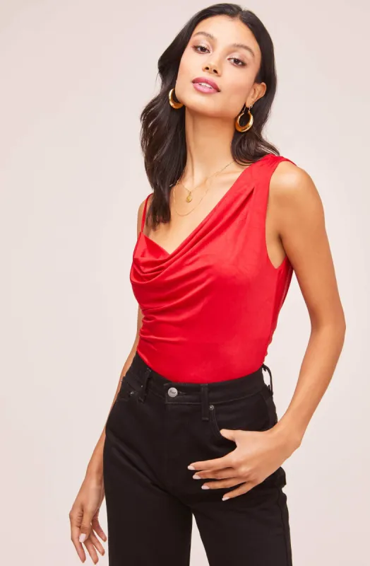 Asymmetrical Bodysuit sold by Astr